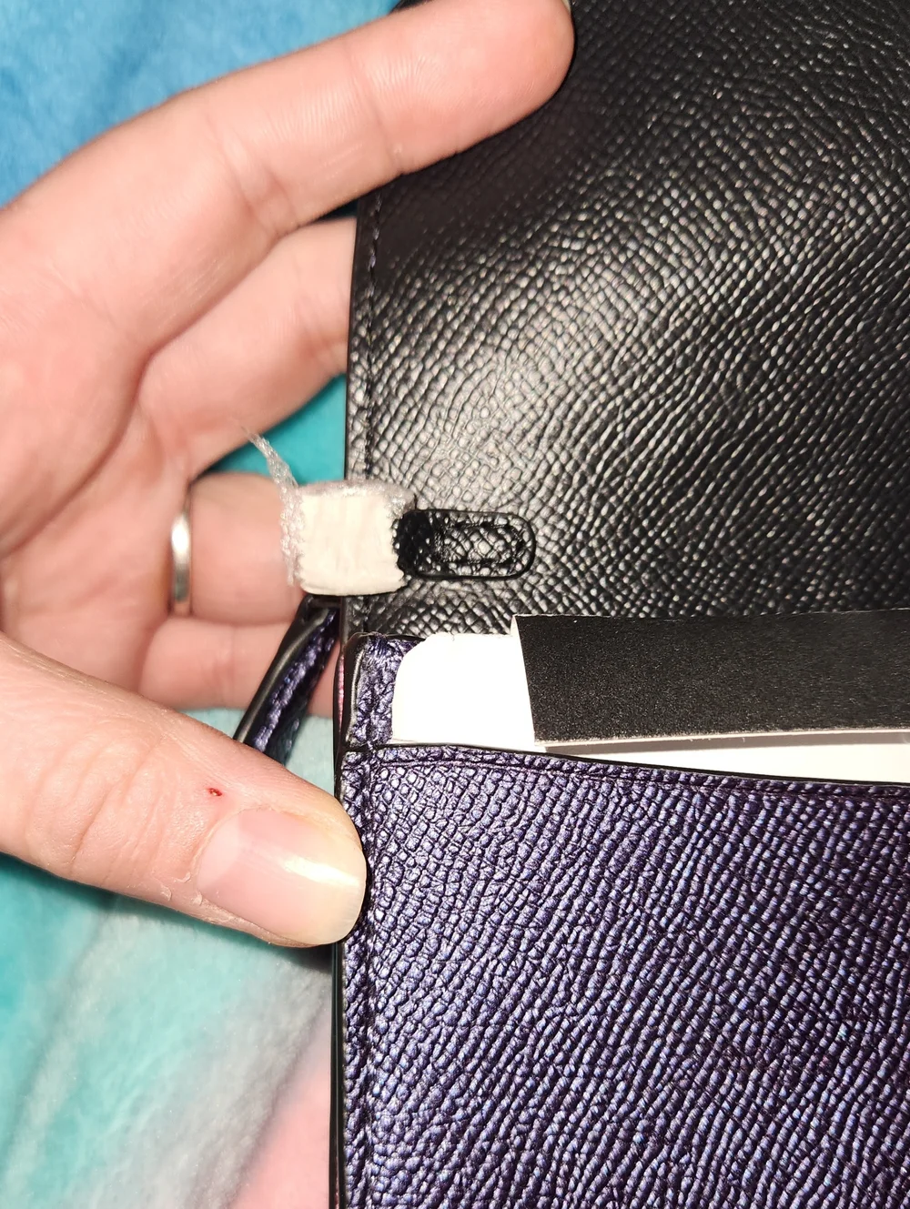 Coach Metallic Foldover Wristlet/clutch/crossbody Like New